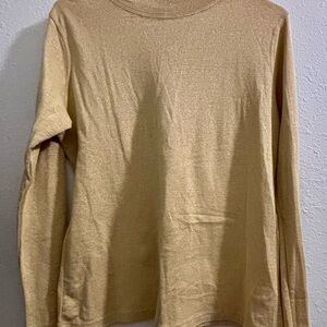 Gold Long Sleeve Top